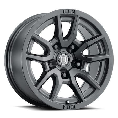 Icon Vehicle Dynamics ICON ALLOYS VECTOR 5 SAT BLK -17 x 8.5/5 x 150/25MM/5.75IN BS 2617855557SB